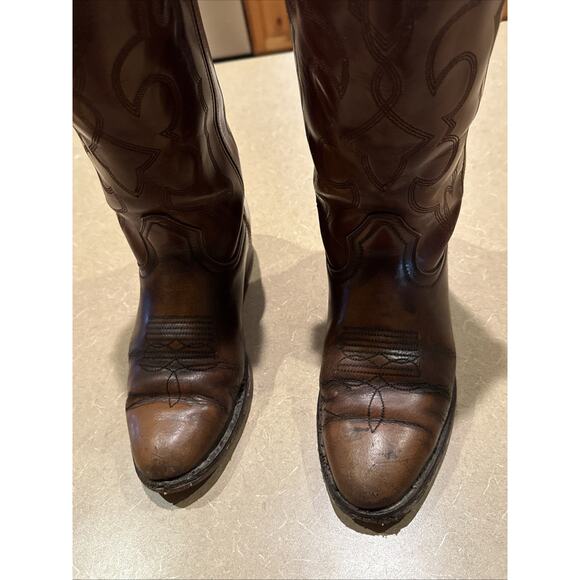 9 M Vintage 70s Levi\'s Orange Tab Cowboy Boots Western Boot leather Levis vtg main image 5